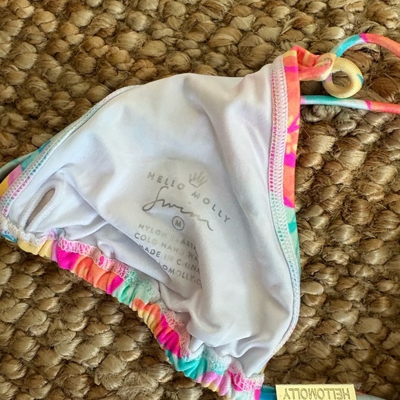 Hello Molly SUNSHINE GIRL Print Bikini - NWT - Size M - Picture 6 of 7